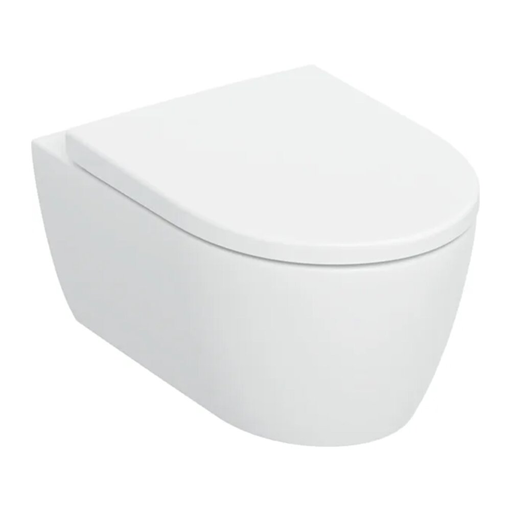 Комплект окачен WC Geberit iCon TurboFlush с капак softclose бял мат