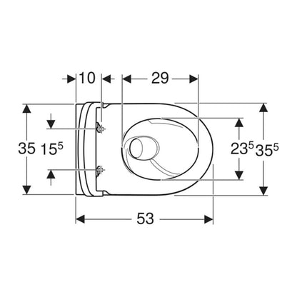 Комплект окачен WC Geberit iCon TurboFlush с капак softclose бял мат