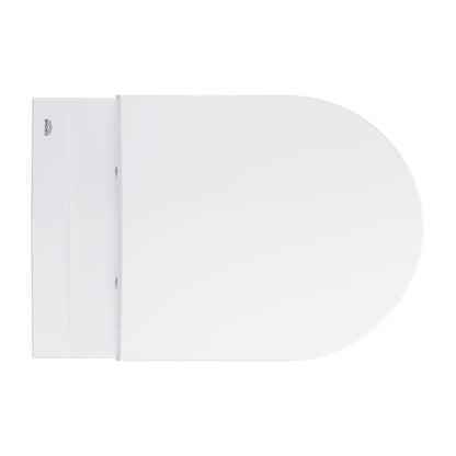 Комплект стенен тоалетен чиния Grohe Bau Ceramic Rimless бял гланц с капак softclose