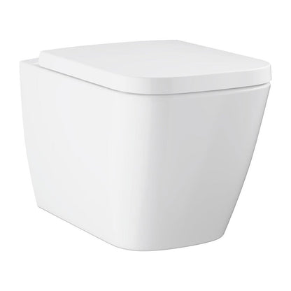Сет тоалетна чиния Grohe BauEdge rimless с капак softclose бял гланц