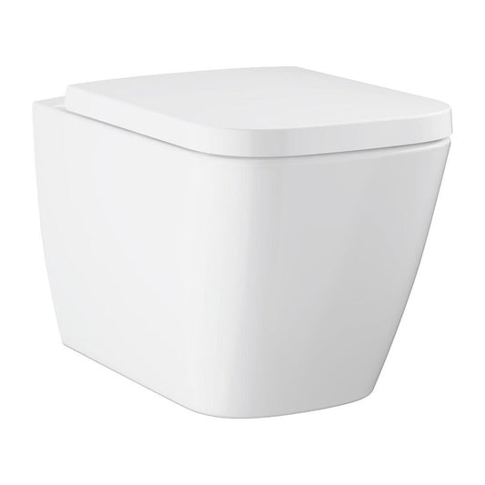 Сет тоалетна чиния Grohe BauEdge rimless с капак softclose бял гланц