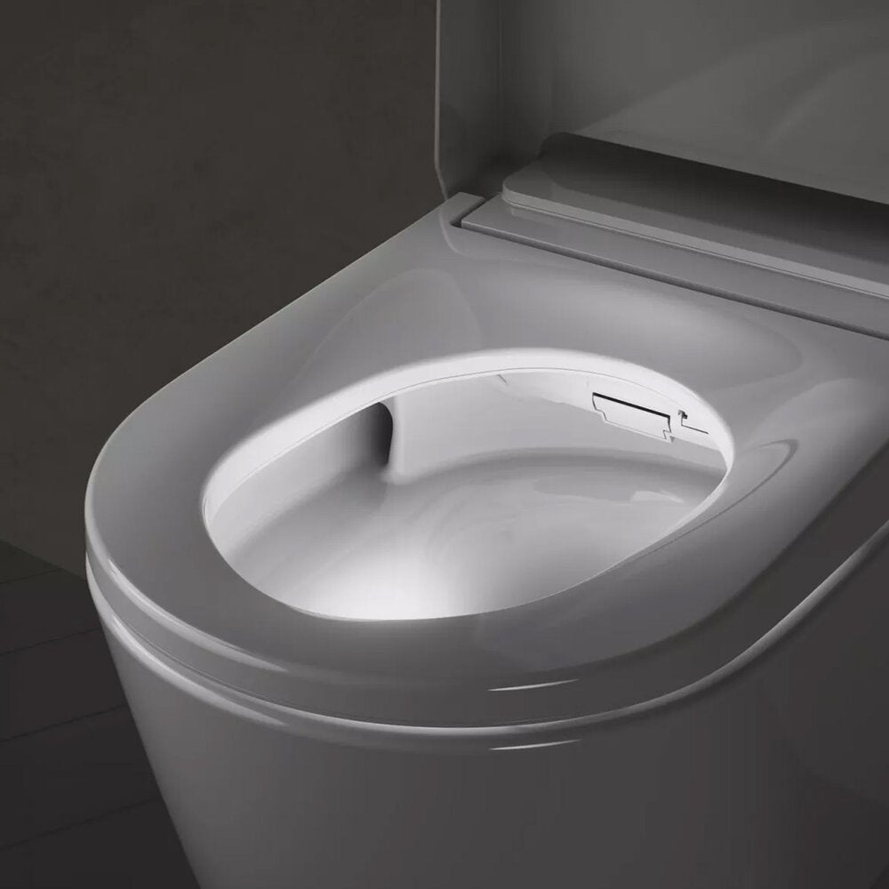 Комплект тоалетна чиния Grohe Sensia Pro Rimless с електрическа биде функция, бял гланц и капак Softclose
