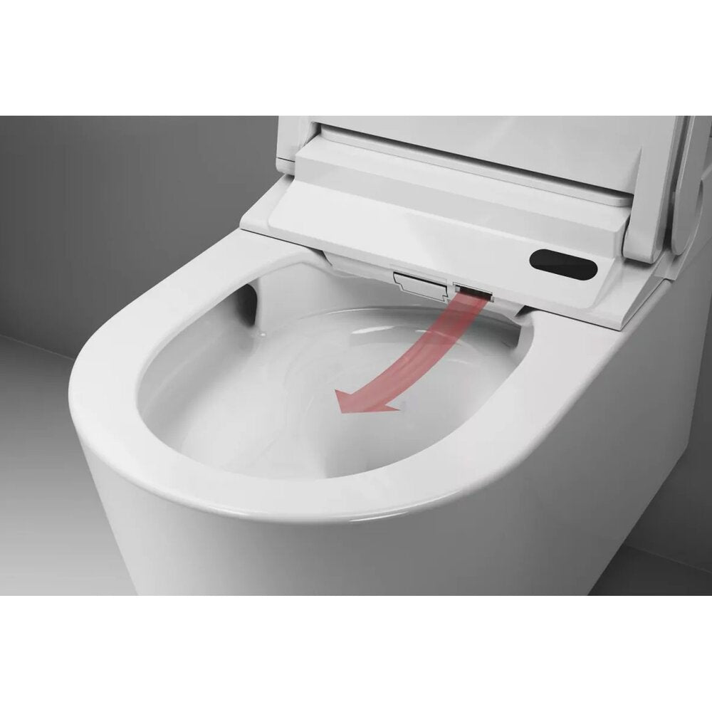 Комплект тоалетна чиния Grohe Sensia Pro Rimless с електрическа биде функция, бял гланц и капак Softclose