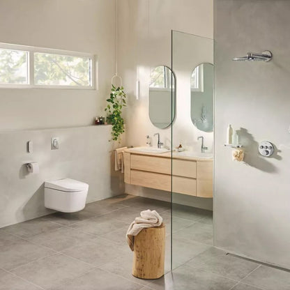 Комплект тоалетна чиния Grohe Sensia Pro Rimless с електрическа биде функция, бял гланц и капак Softclose