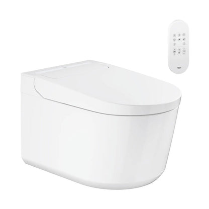 Сет за окачен тоалетен чиния Grohe Sensia Rimless с електрическа биде функция, бял гланц и капак Softclose