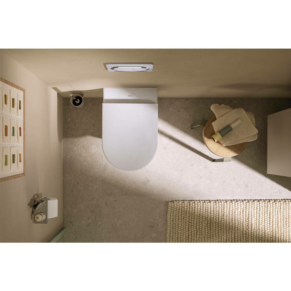 Комплект за стенен монтаж WC Hansgrohe GladeLake S AquaChannel Flush с капак с нормално затваряне