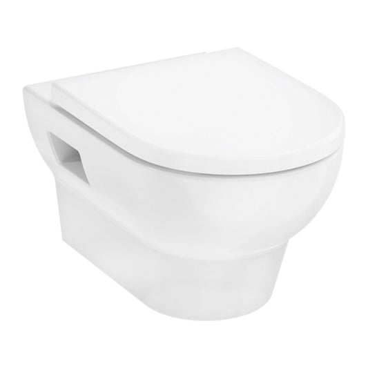 Комплект за окачен тоалетен чиния Hansgrohe GladeLake S AquaChannel Flush с капак softclose бял гланц
