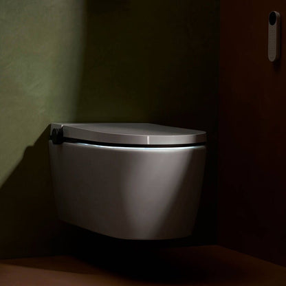 Сет за стенен тоалетен чиния Hansgrohe LavaPura Element S с функция биде бяло и комплект за свързване на вода