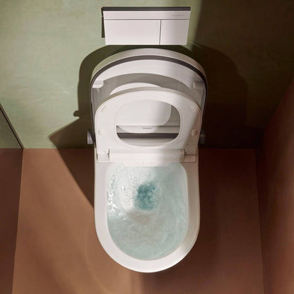 Сет за стенен тоалетен чиния Hansgrohe LavaPura Element S с функция биде бяло и комплект за свързване на вода