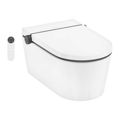 Сет за стенен тоалетен чиния Hansgrohe LavaPura Element S с функция биде бяло и комплект за свързване на вода