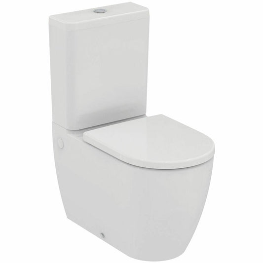 Комплект тоалетна чиния Ideal Standard Ellisse без ръб, с капак Softclose, бяла и резервоар