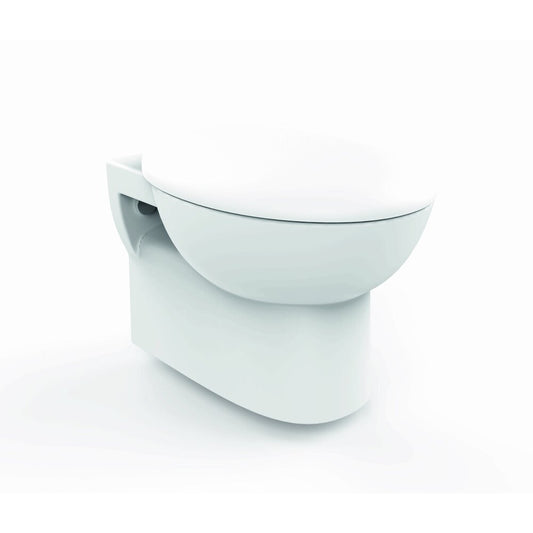 Inter Ceramic Wall-Hung Toilet Set Glossy White Soft Close Lid