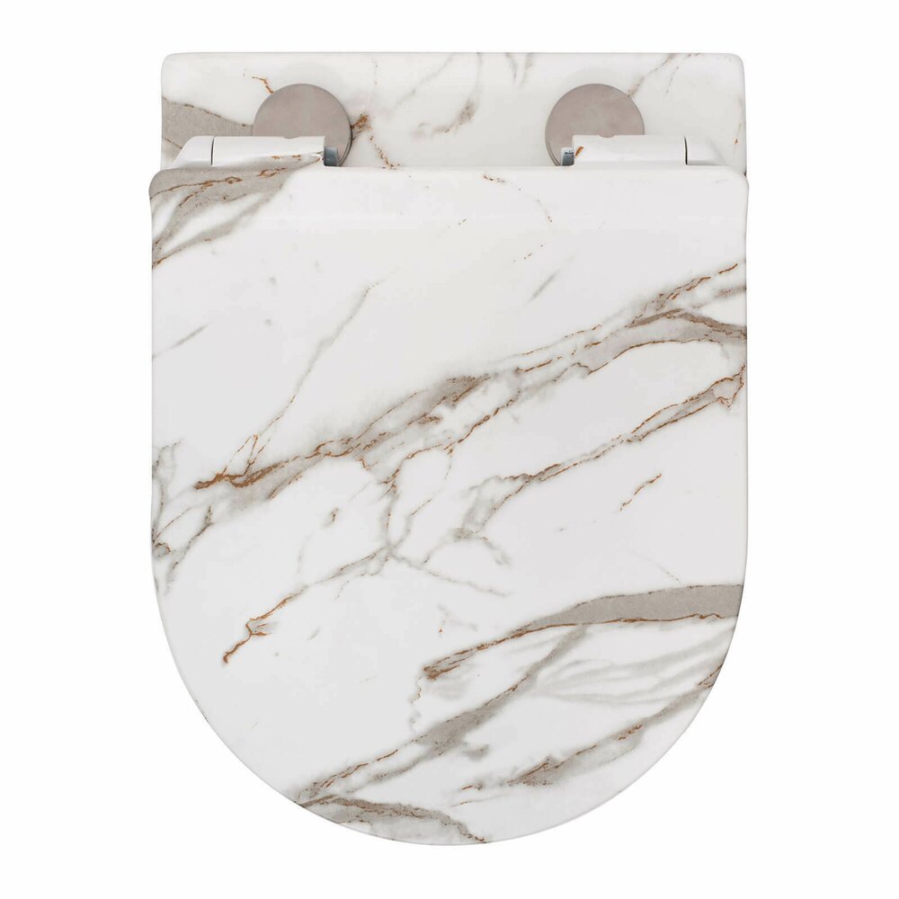 Rea Carlos Rimless Wall-Hung Toilet Set with Soft-Close Seat