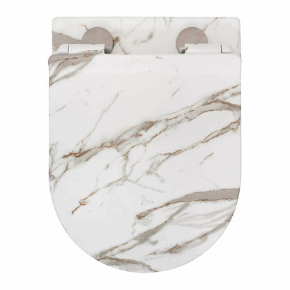 Rea Carlos Rimless Wall-Hung Toilet Set with Soft-Close Seat
