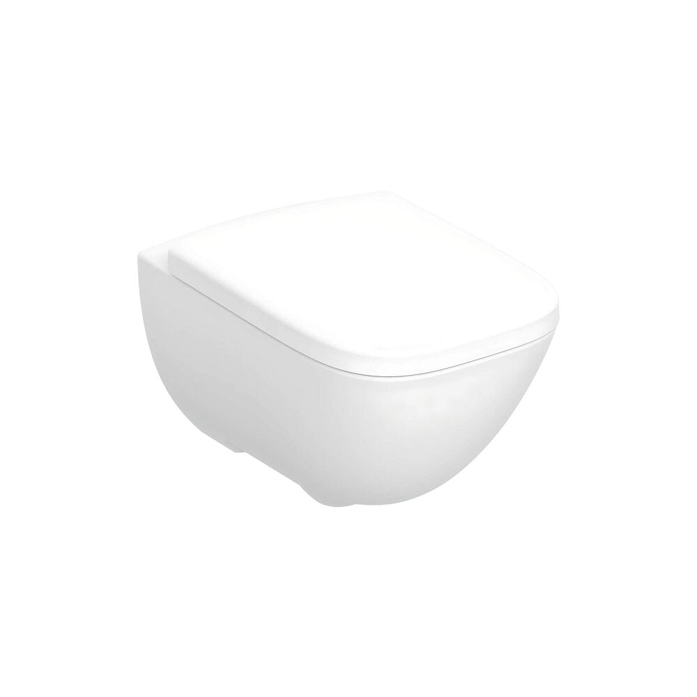 Сет WC за стенен монтаж без ръб с капак Geberit Selnova Square Premium