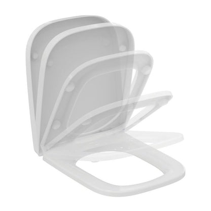 Комплект стенен тоалетен чиния rimless Ideal Standard I.life B бял с биде и капак softclose