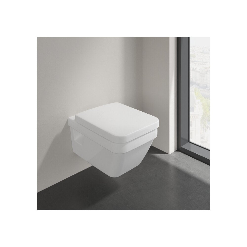 Сет за окачена тоалетна Villeroy&Boch Architectura Combi-Pack DirectFlush Rimless с капак бял Alpin CeramicPlus