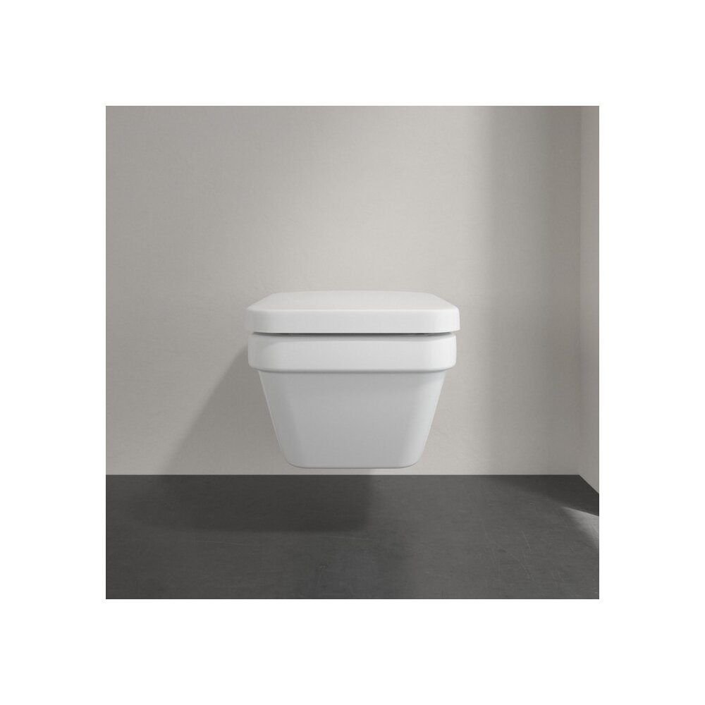 Сет за окачена тоалетна Villeroy&Boch Architectura Combi-Pack DirectFlush Rimless с капак бял Alpin CeramicPlus