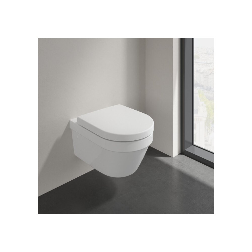 Сет за окачено WC Villeroy&Boch Architectura Combi-Pack DirectFlush Rimless с капак softclose бял Alpin CeramicPlus
