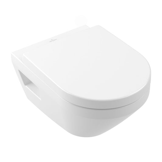 Сет за окачен тоалетен чиния Villeroy&Boch Architectura Combi-Pack TwistFlush Rimless с капак softclose бял Alpin CeramicPlus