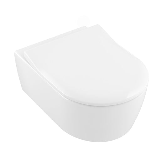 Сет тоалетна чиния Villeroy&Boch Avento Combi-Pack DirectFlush Rimless с капак slim softclose бял Alpin CeramicPlus