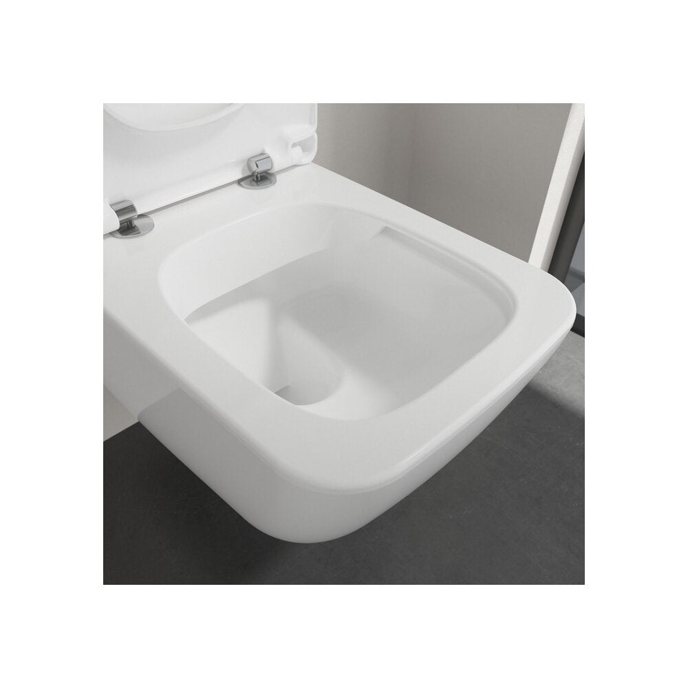 Сет за стенен тоалетен чиния Villeroy&Boch Venticello Combi-Pack DirectFlush Rimless с капак softclose бял Alpin CeramicPlus