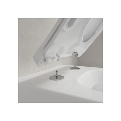Сет за стенен тоалетен чиния Villeroy&Boch Venticello Combi-Pack DirectFlush Rimless с капак softclose бял Alpin CeramicPlus