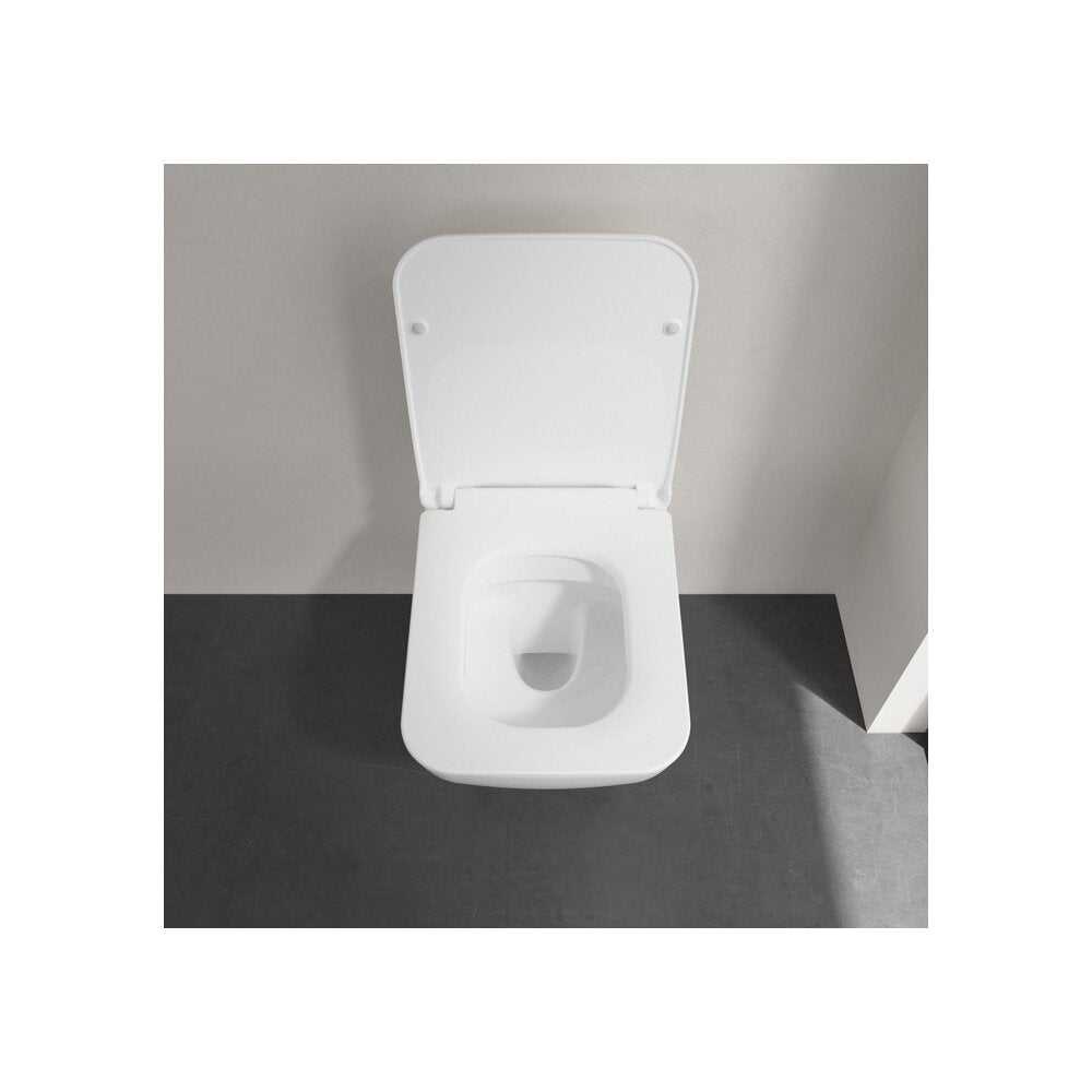 Сет за стенен тоалетен чиния Villeroy&Boch Venticello Combi-Pack DirectFlush Rimless с капак softclose бял Alpin CeramicPlus