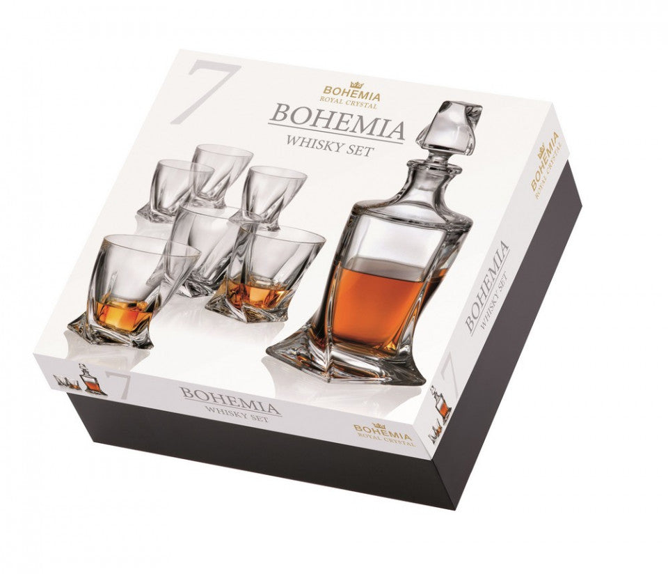 Комплект за уиски Bohemia Quadro, 7 бр 107978