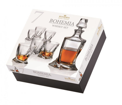 Комплект за уиски Bohemia Quadro, 7 бр 107978
