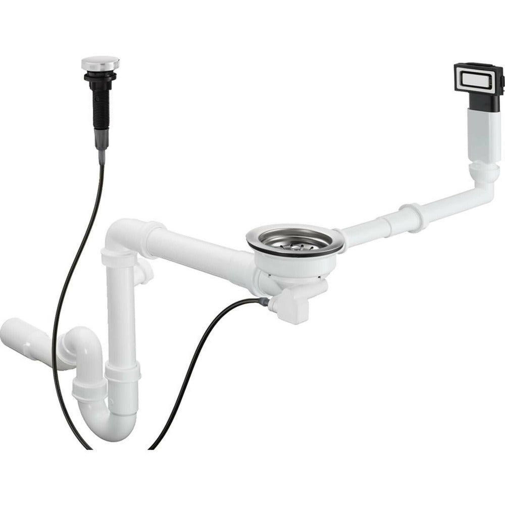 Automatic siphon Hansgrohe D14-11 for granite sink with one bowl