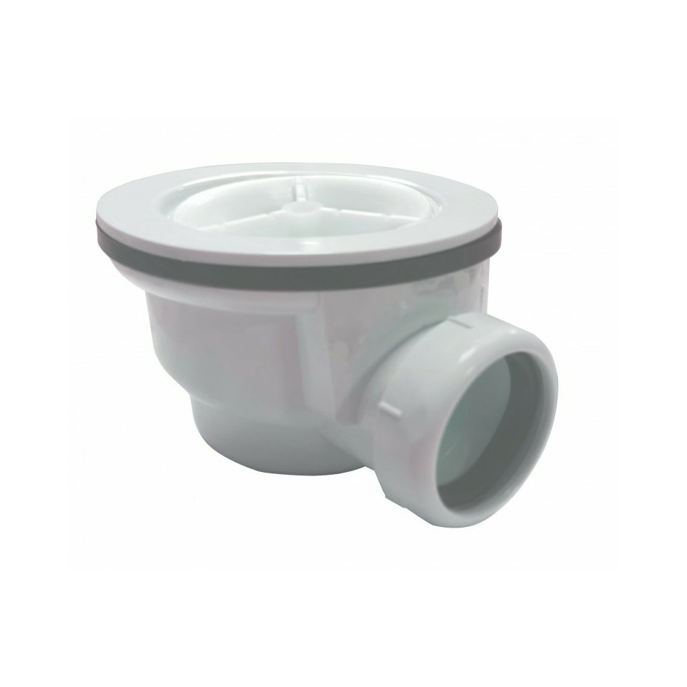 Inter Ceramic Glossy White Shower Tray Siphon
