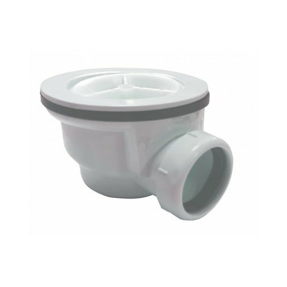 Inter Ceramic Glossy White Shower Tray Siphon