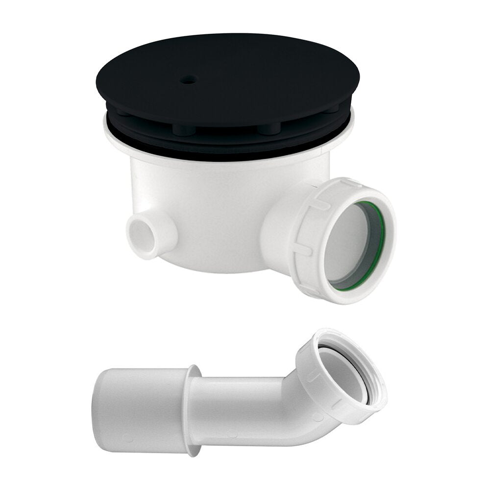 Siphon for Omnires Cgs matte black shower tray