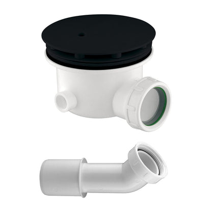 Siphon for Omnires Cgs matte black shower tray