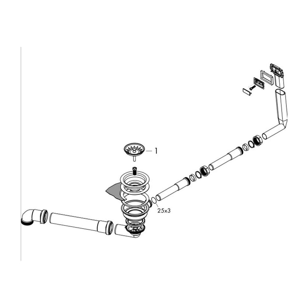 Hansgrohe D14-10 Sink Trap