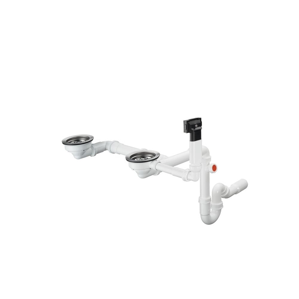 Сифон Hansgrohe D17 10 за мивка от гранит с две чаши