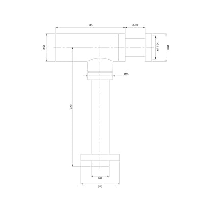 Sink Trap Omnires Graphite