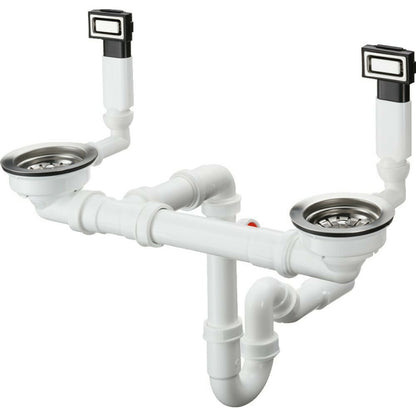 Ръчен сифон Hansgrohe D15-10 за мивка с две чаши