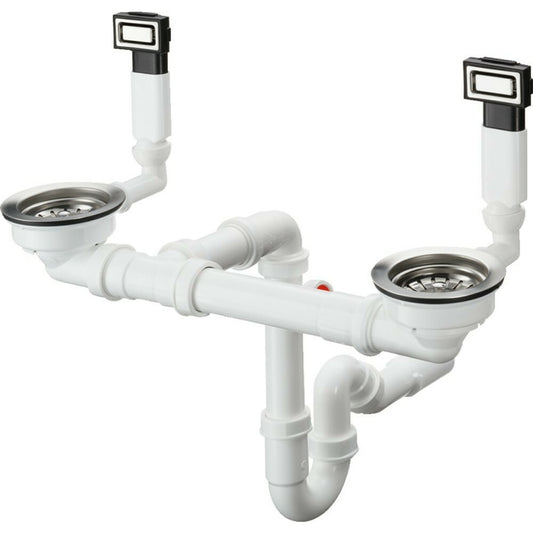 Ръчен сифон Hansgrohe D15-10 за мивка с две чаши