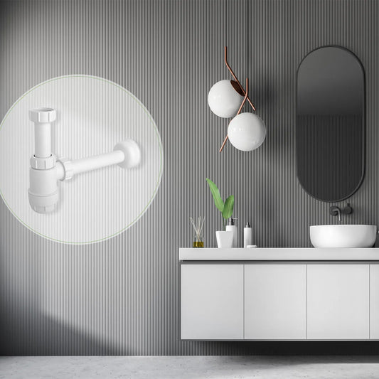 Rea HC2 Matte White Sink Trap