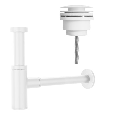 Rune Jognar Sink Trap and Click-Clack Vent Elli White