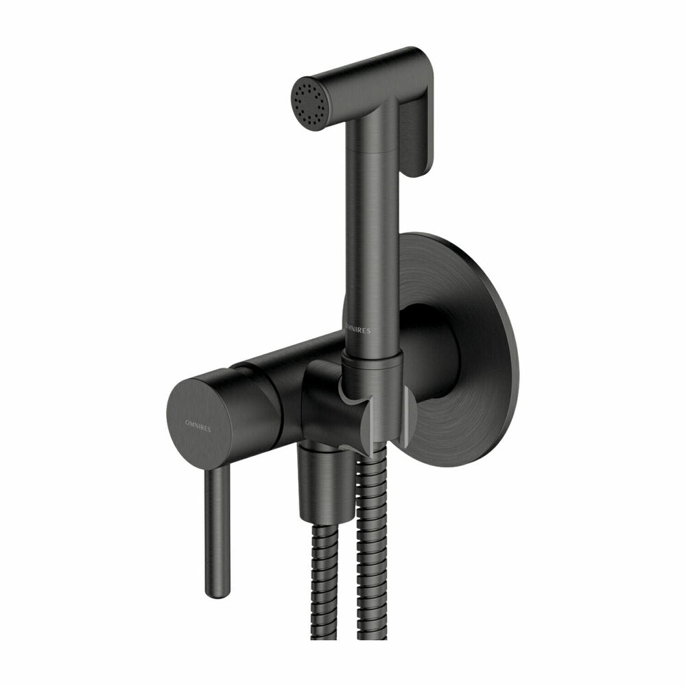 Omnires Y Graphite Concealed Installation Hygienic Shower