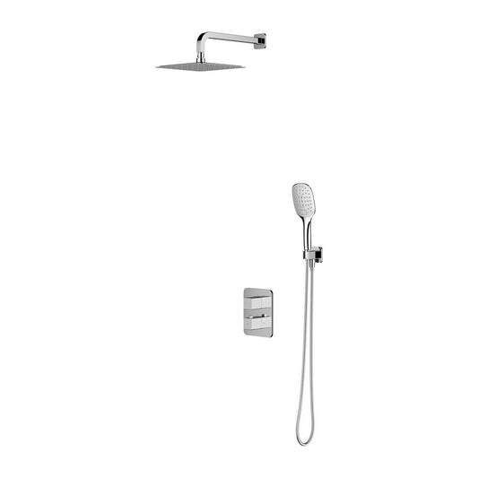 Built-in shower system with thermostatic valve Omnires Parma and shower head with 3 functions