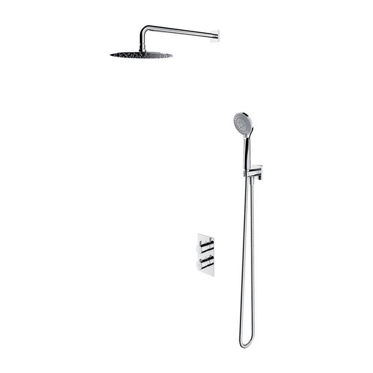 Built-in shower system with thermostatic valve Omnires Y and shower head with 5 functions