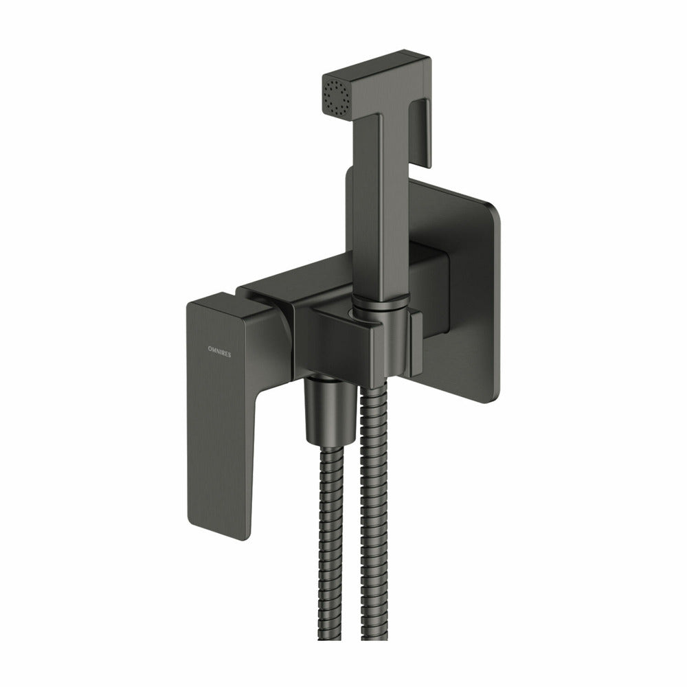 Bidet System for Concealed Installation Omnires Parma Graphite