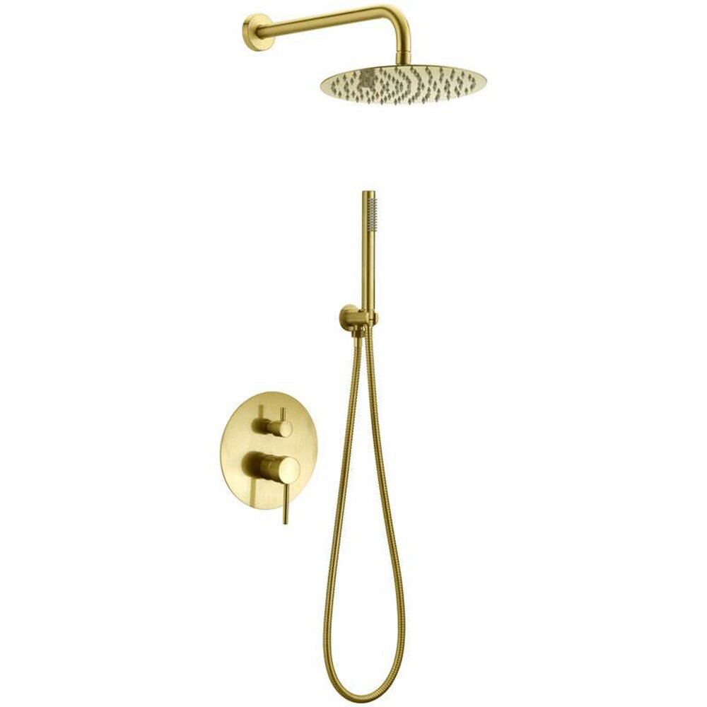Rea Lungo Gold Gloss Single-Lever Shower System