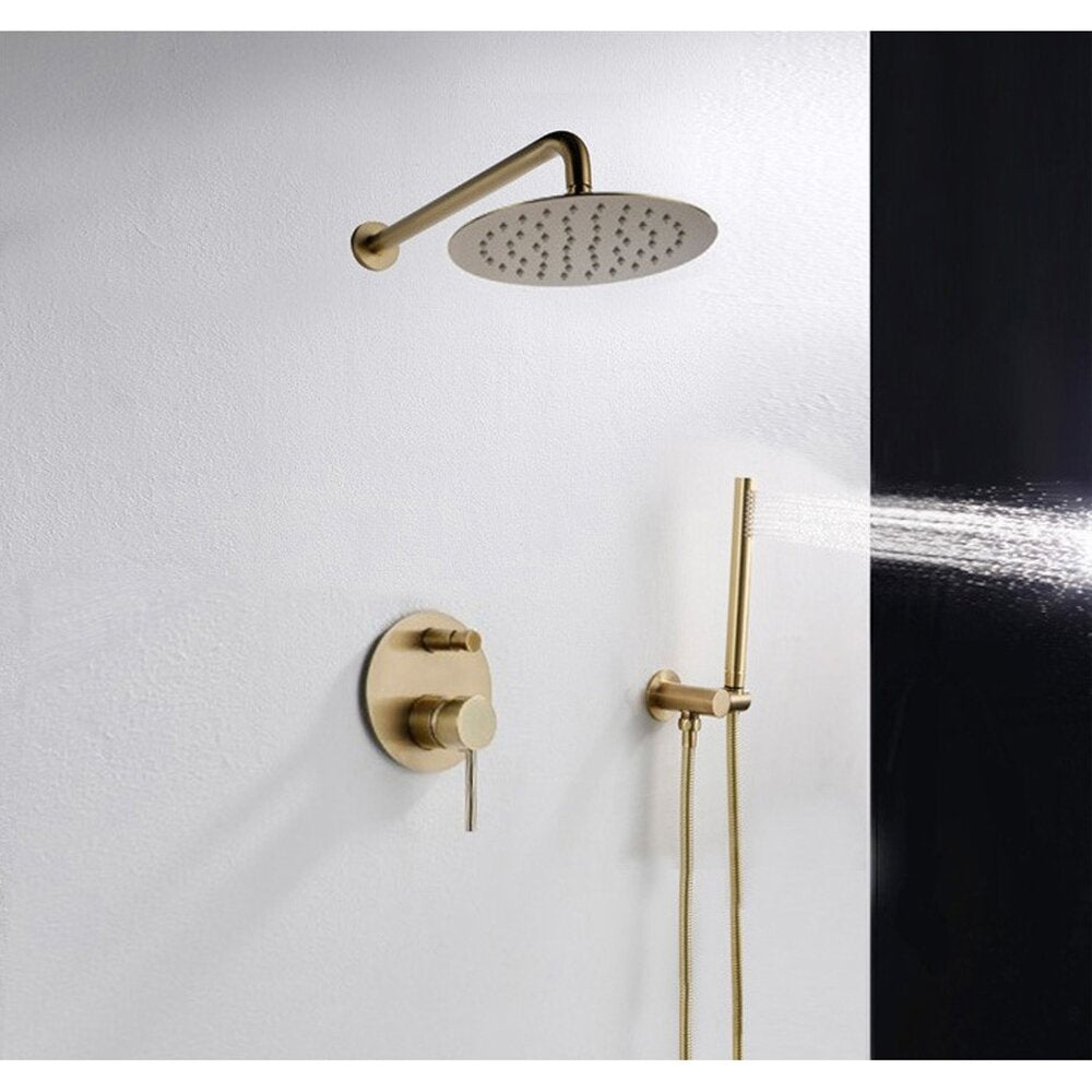 Rea Lungo Gold Gloss Single-Lever Shower System