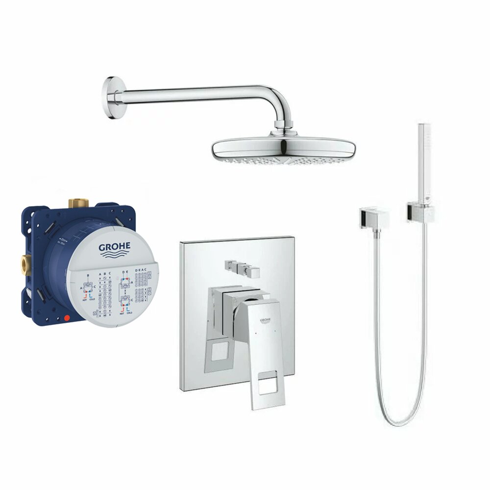 Grohe Eurocube Euphoria New Tempesta Concealed Shower System Chrome