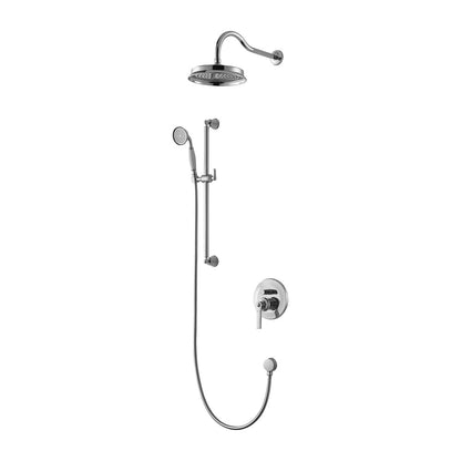 Built-In Shower System with Shower Bar Omnires Armance and Shower Head with 1 Function